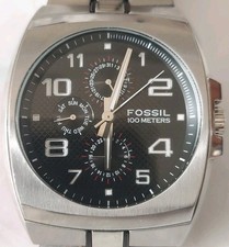 Relógio de quartzo masculino Fossil BQ-9252 prata aço inoxidável mostrador preto analógico VK286 comprar usado  Enviando para Brazil