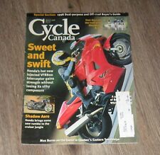 Revista Cycle Canada março 1998 motocicletas Honda VFR800 comprar usado  Enviando para Brazil