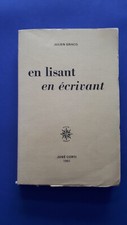 Gracq julien. lisant d'occasion  Paris XVII