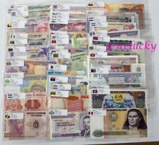 Lotes 100 billetes extranjeros mundiales diferentes papel moneda UNC bandera china inglesa segunda mano  Embacar hacia Mexico
