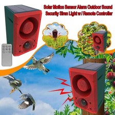 Sensor de movimento solar alarme emite sons altos de latidos e tiros para 13 X0V0, usado comprar usado  Enviando para Brazil