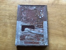 Vintage printing plate for sale Vintage printing plate for sale  EYE