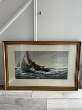 Sailboat sea framed for sale  DAGENHAM