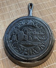Frigideira frigideira antiga de ferro fundido 10" barril cracker loja campo antiga comprar usado  Enviando para Brazil