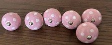 Drawer knobs pink for sale  ARUNDEL