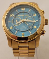 Relógio de pulso Michael Kors MK-8315 Hunger Stop - tom dourado, mostrador azul comprar usado  Enviando para Brazil