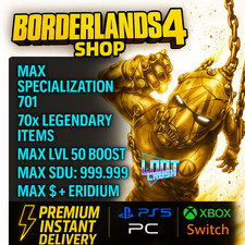Borderlands 4 - Max Specialization + LVL 50 SDU Cash Eridium + 70x Legendaries ⚡ comprar usado  Enviando para Brazil