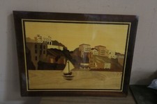 Vintage wood marquetry for sale  Great Neck