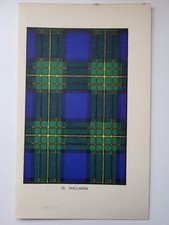 Estampa antiga Maclaren 1950 Tartans Clans and Families of Scotland comprar usado  Enviando para Brazil