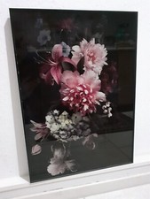 Glasbild blumen schwarz gebraucht kaufen  Erfurt