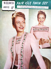 1940s knitting pattern for sale  KING'S LYNN