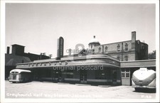 Estação de meio caminho RPPC Jackson, TN Greyhound com ônibus Cline F-23 Tennessee comprar usado  Enviando para Brazil