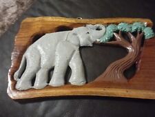 Elephant wood carved for sale  PRESTON