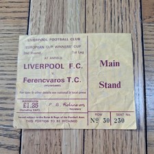 Liverpool ferencvaros 1974 for sale  HAVERHILL