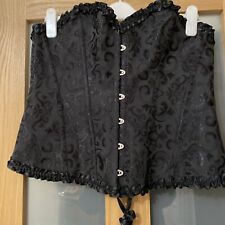 Black laced corset for sale  SOUTHAMPTON