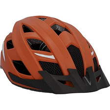Używany, Kask rowerowy Fischer Urban Plus S/M czerwony z diodą LED i refleksjami | towar B na sprzedaż  PL