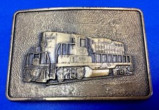 Locomotiva de carga quintal motor a vapor ferrovia trem carro vintage RJ fivela de cinto comprar usado  Enviando para Brazil