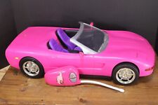 Usado, Barbie Corvette 2001 control remoto convertible coche rosa Mattel con control remoto probado segunda mano  Embacar hacia Argentina