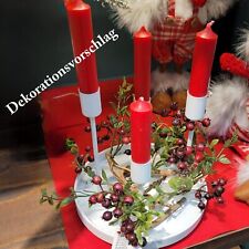 Weiß metall adventskranz gebraucht kaufen  Friedrichstadt