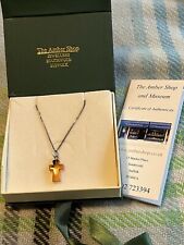 Amber cross pendant for sale  NORWICH