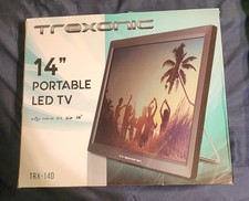 TV LED 14 polegadas recarregável portátil Trexonic com HDMI, SD/MMC, USB, VGA, AV I , usado comprar usado  Enviando para Brazil