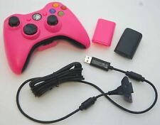 Kit de bateria controle sem fio GENUÍNO Microsoft XBox 360 rosa Play & Charge, usado comprar usado  Enviando para Brazil
