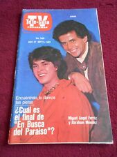 TV GUIDE revista MIGUEL ANGEL FERRIZ VICTORIA RUFFO YURI música HUGO SANCHEZ ANOS 80 comprar usado  Enviando para Brazil