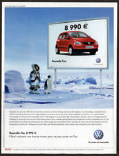 2006 Volkswagen Fox Vintage Impressão Original AD | Foto de pinguim esquimó carro vermelho FR comprar usado  Enviando para Brazil