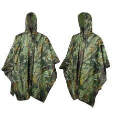 Poncho de lluvia impermeable del ejército con capucha Ripstop Festival al aire libre militar senderismo segunda mano  Embacar hacia Mexico