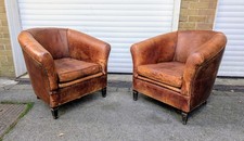Pair vintage brown for sale  LEEDS
