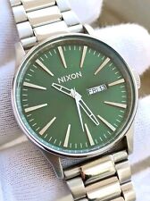 Relógio masculino NIXON The Sentry A356-1696 mostrador verde 42mm dia/data movimento Japão comprar usado  Enviando para Brazil