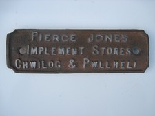Cast iron sign for sale  MACHYNLLETH
