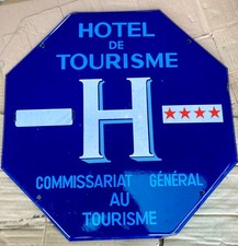 Plaque émaillée ancienne d'occasion  Saint-Aubin-du-Cormier