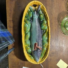 Vtg majolica fish for sale  Duluth