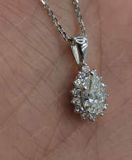 Moissanite halo wedding for sale  Jamaica