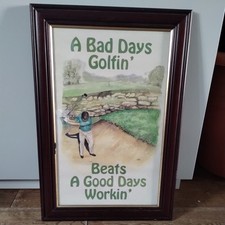 Framed golf picture for sale  NORWICH