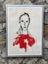 Litografia ritratto espressivo usato Litografia ritratto espressivo usato  Campagnano di Roma