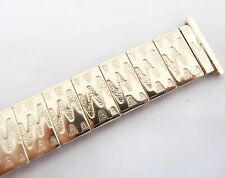 Vintage Rowi 20 mm Novo Antigo Estoque Ouro Amarelo Aço Pulseira de Relógio Masculina Expansível comprar usado  Enviando para Brazil