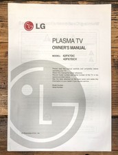 TV LG 42PX7DC 42PX7DCB Plasma Proprietários / Manual do Usuário *Original*, usado comprar usado  Enviando para Brazil