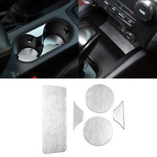 Suporte de copo de água de alumínio moldura tampa guarnição almofada tapetes para Ford Ranger 2015-21 comprar usado  Enviando para Brazil