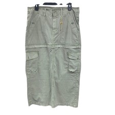Nova saia cargo conversível American Eagle feminina 8 mistura de algodão cintura alta maxi comprar usado  Enviando para Brazil