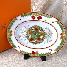 Vajilla de porcelana Hermes Paris plato ovalado Le Jardín de Pythagore con estuche segunda mano  Embacar hacia Mexico