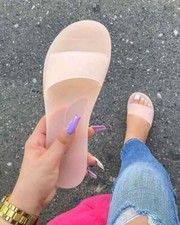 Sandálias femininas de verão praia geléia chinelos sapatos femininos férias ao ar livre escorregador comprar usado  Enviando para Brazil
