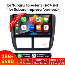 Rádio estéreo automotivo 2+64GB Android 13 CarPlay para Subaru Forester Impreza 2008-2012 comprar usado  Enviando para Brazil