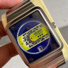 RARO Relógio Orient Jump Hour Tamanho Grande Automático ERAM-C0 CA Mostrador Azul Hora de Salto comprar usado RARO Relógio Orient Jump Hour Tamanho Grande Automático ERAM-C0 CA Mostrador Azul Hora de Salto comprar usado  Enviando para Brazil