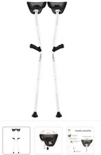 Muletas ergonômicas ajustáveis Mobilegs Ultra A300 adulto 4'9"- 6'4" 300 lb comprar usado  Enviando para Brazil