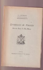 Laurain querelles procès d'occasion  Angers-