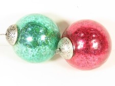 Crackle glass christmas for sale  West Bend