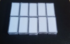 Pedras Preciosas Diamante Display de armazenamento superior Fine 10 Caixas De Plástico Transparente 5x2.5x1.5 Cm comprar usado  Enviando para Brazil