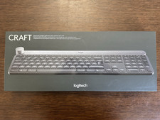Teclado Logitech Craft retroiluminado Bluetooth e Logi dongle mostrador de entrada layout Reino Unido comprar usado  Enviando para Brazil
